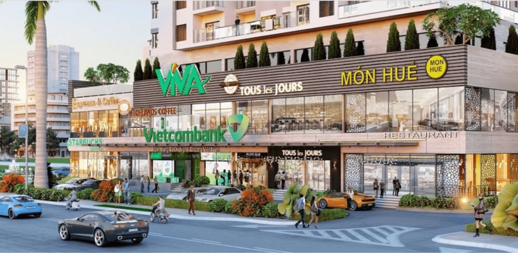Dãy shophouse mặt phố thương mại Happy Home Thanh Hóa